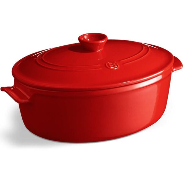 Emile Henry EH344560 Ateşe Dayanıklı Oval Seramik Tencere (6 Litre)