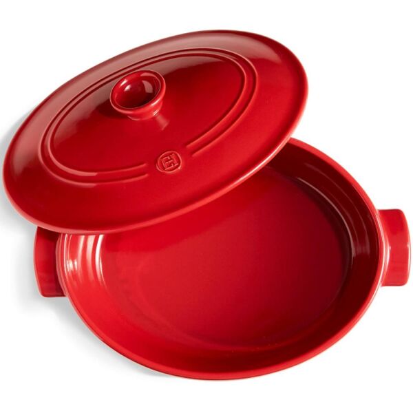 Emile Henry EH344560 Ateşe Dayanıklı Oval Seramik Tencere (6 Litre)