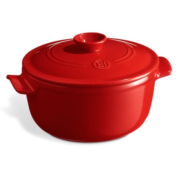 Emile Henry EH344525 Ateşe Dayanıklı Yuvarlak Seramik Tencere (22,5 cm. / 2,5 Litre)