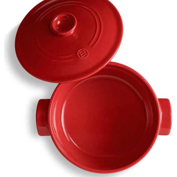 Emile Henry EH344525 Ateşe Dayanıklı Yuvarlak Seramik Tencere (22,5 cm. / 2,5 Litre)