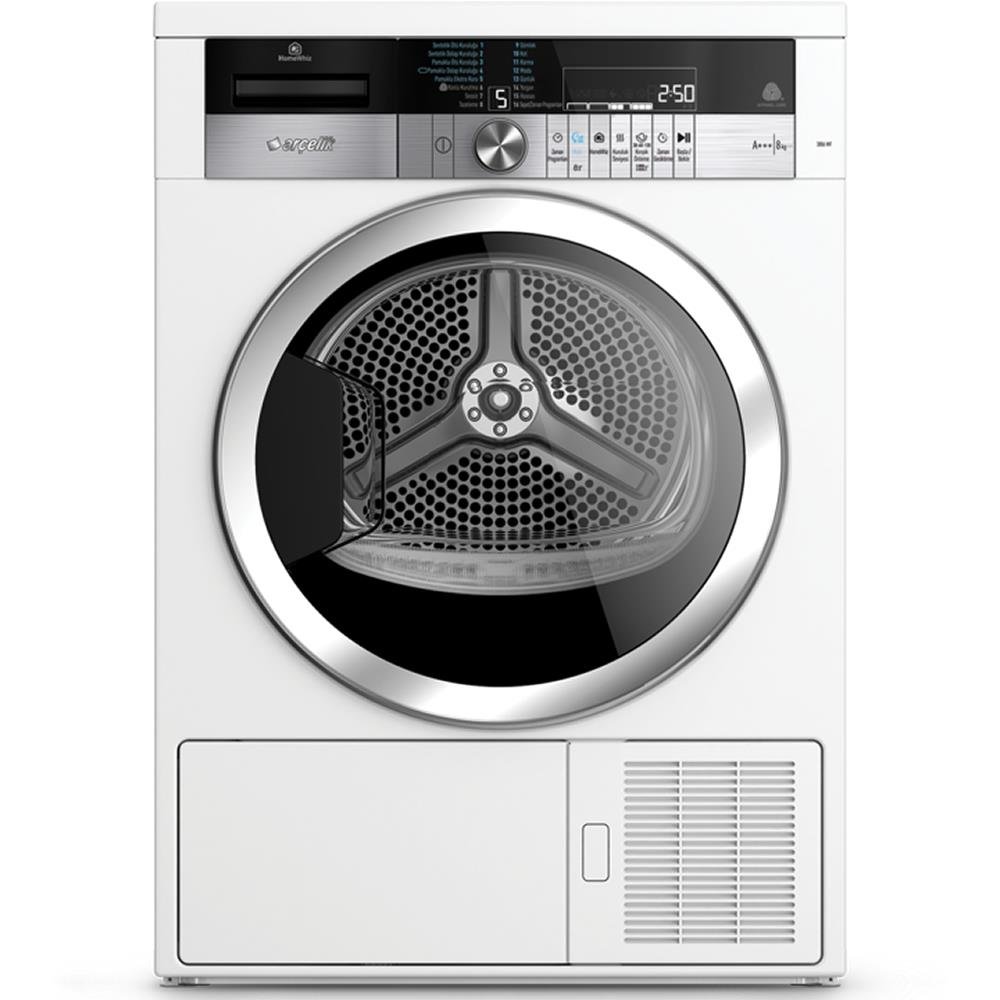 Arçelik 3886 WF HomeWhiz 8 Kg. A+++ Enerji Çamaşır Kurutma Makinesi