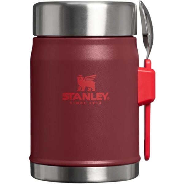 Stanley 10-09382-112 Klasik Kaşıklı 0,40 Litre Çelik Yemek Termosu - Bordo