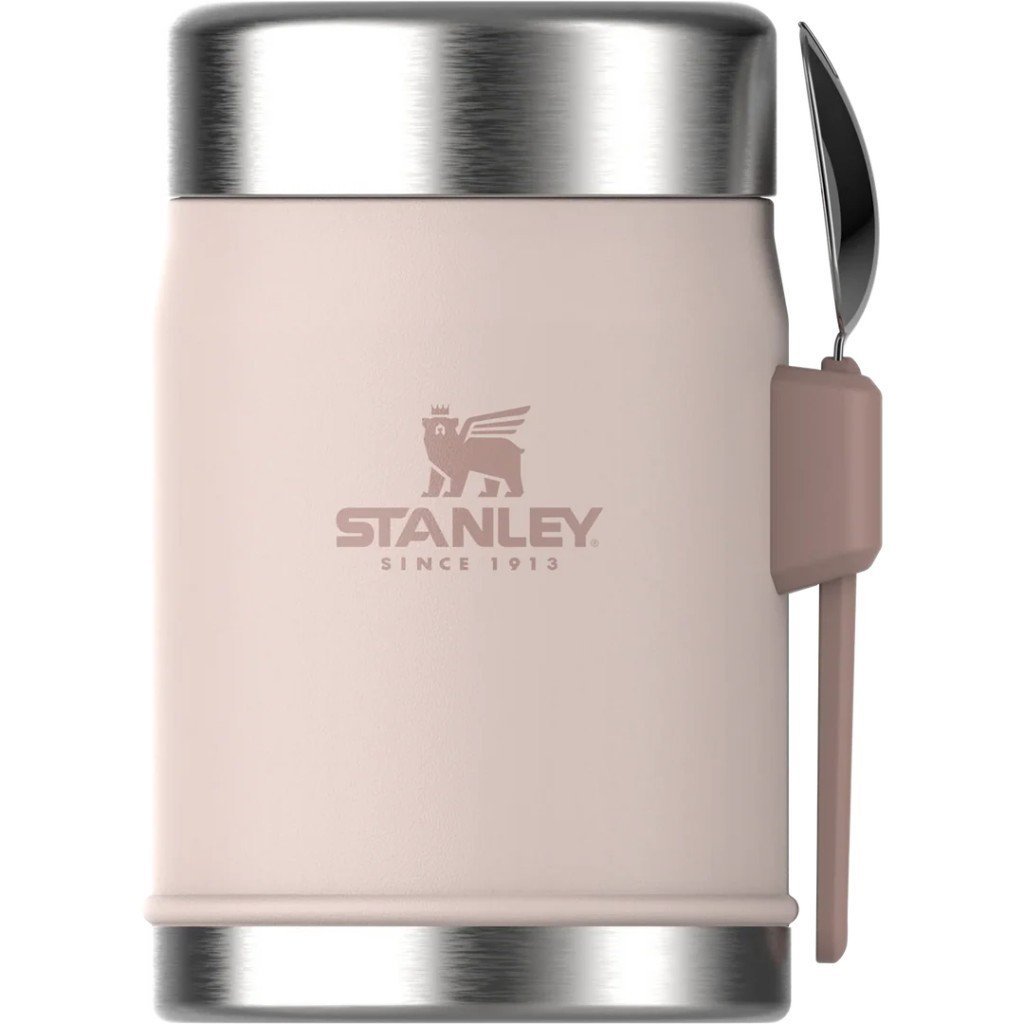 Stanley 10-09382-106 Klasik Kaşıklı 0,40 Litre Çelik Yemek Termosu - Açık Pembe