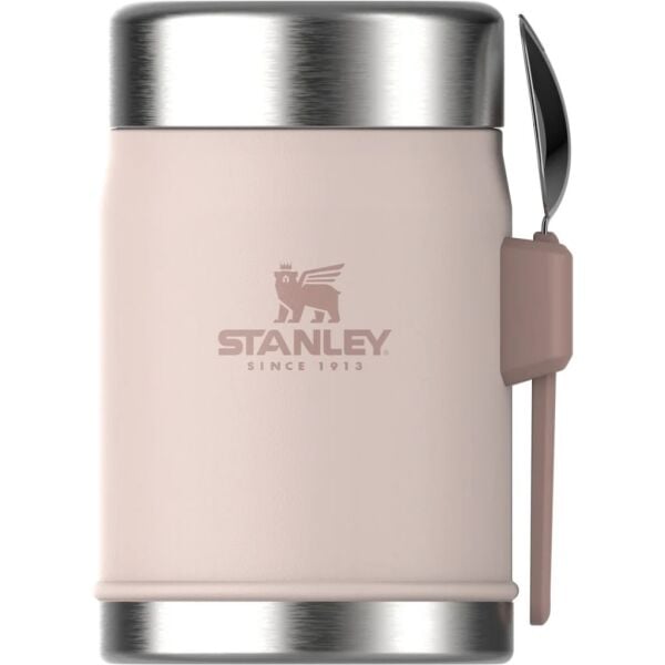Stanley 10-09382-106 Klasik Kaşıklı 0,40 Litre Çelik Yemek Termosu - Açık Pembe