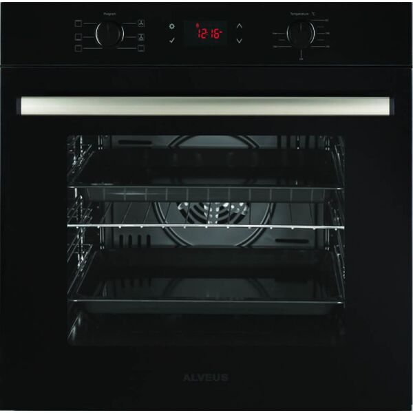 Alveus 6 Program Dijital Turbo Ankastre Cam Set - Siyah