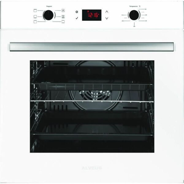 Alveus 6 Program Dijital Turbo Ankastre Cam Set - Beyaz