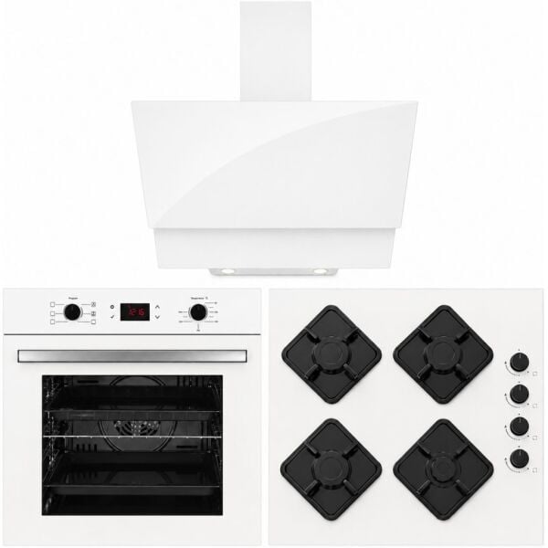 Alveus 6 Program Dijital Turbo Ankastre Cam Set - Beyaz