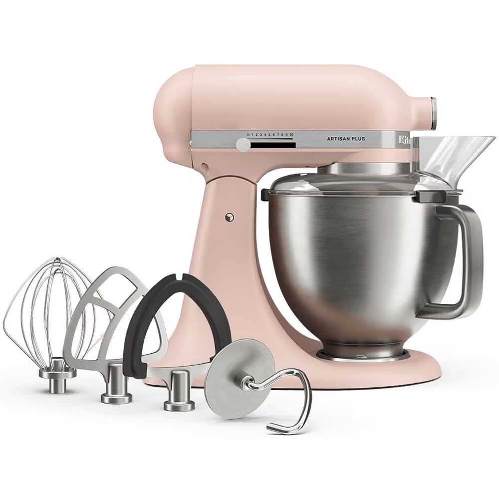 KitchenAid Artisan Plus 5KSM50PKVEFT 4.7 Litre Stand Mikser - Feather Pink