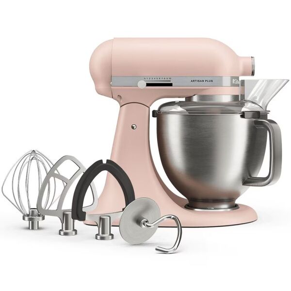 KitchenAid Artisan Plus 5KSM50PKVEFT 4.7 Litre Stand Mikser - Feather Pink