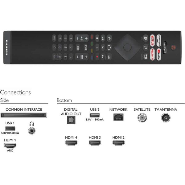 Philips 43PUS8007 43'' 108 Ekran Ambilight 4K Android Smart Led TV