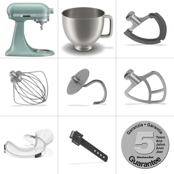 KitchenAid Artisan Plus 5KSM50PKVEMJ 4.7 Litre Stand Mikser - Mint Julep