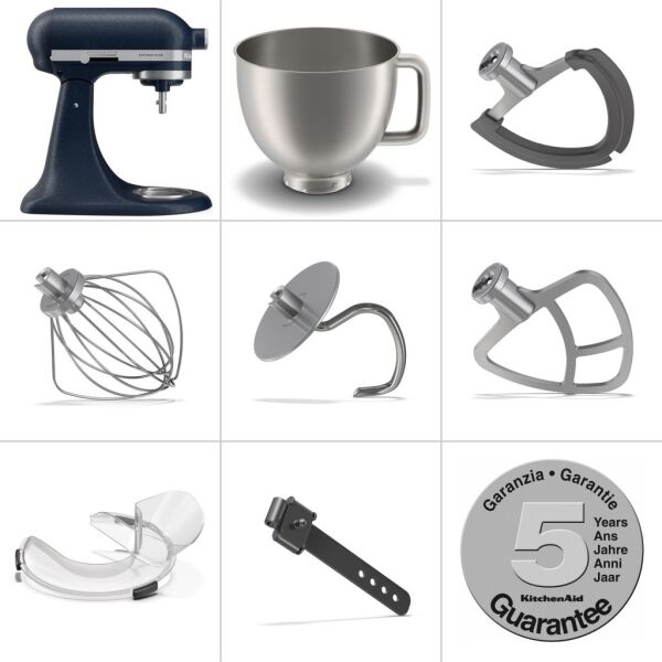 KitchenAid Artisan Plus 5KSM50PKVEWB 4.7 Litre Stand Mikser - Wild Blueberry