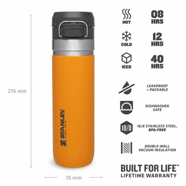 Stanley 10-09149-032 The Quick Flip 0.70 Litre Çelik Termos - Safran