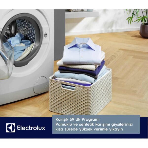Electrolux EW7WN361ST 10/6 Kg. 1600 Devir Kurutmalı Çamaşır Makinesi