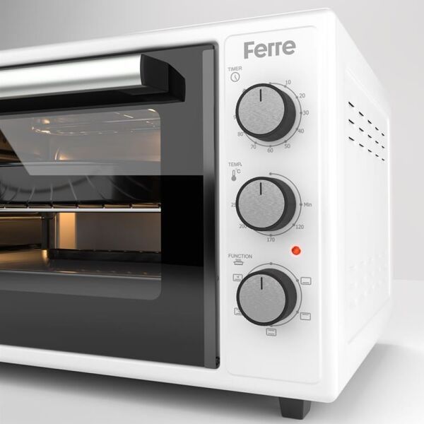Ferre 45500 45 Litre 5 Program Turbo Mini Fırın - Beyaz