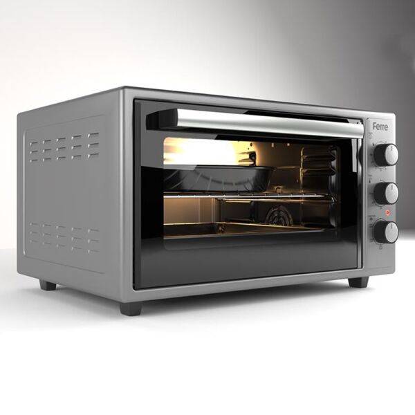 Ferre 45500 45 Litre 5 Program Turbo Mini Fırın - Gri