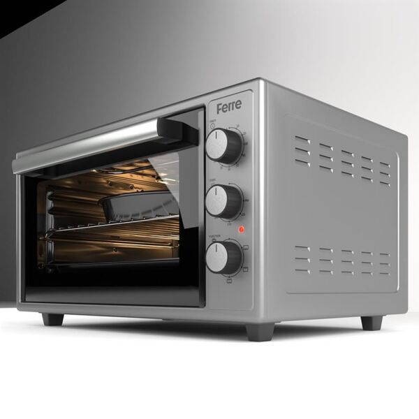 Ferre 45500 45 Litre 5 Program Turbo Mini Fırın - Gri