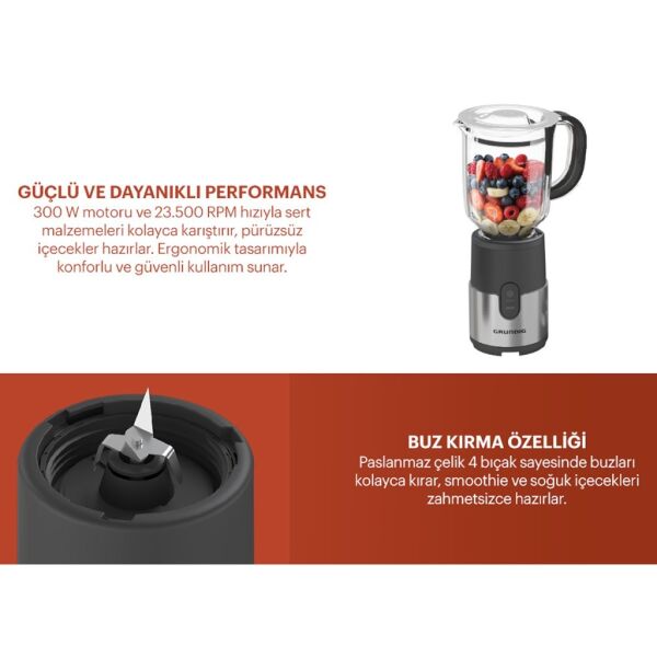 Grundig KB 7408 5 in 1 Smoothie Blender Seti