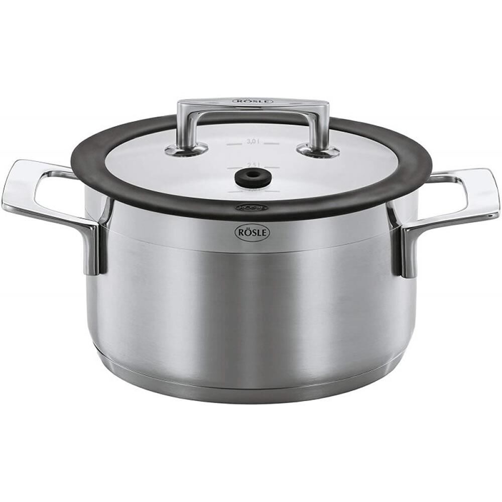Rösle 91398 Silence Paslanmaz Çelik Derin Tencere - 24 Cm.