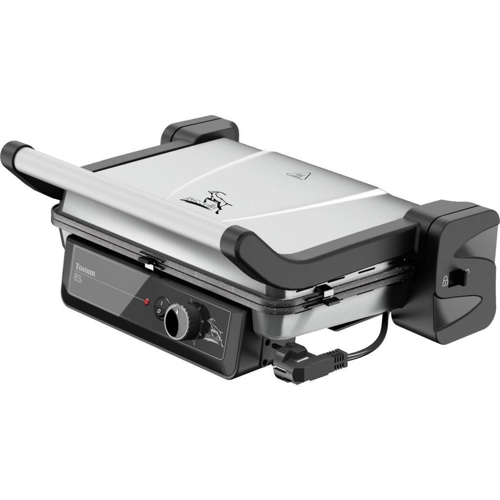 Gazzella TST 1000 I Tostum 2000W Tost ve Izgara Makinesi - İnox