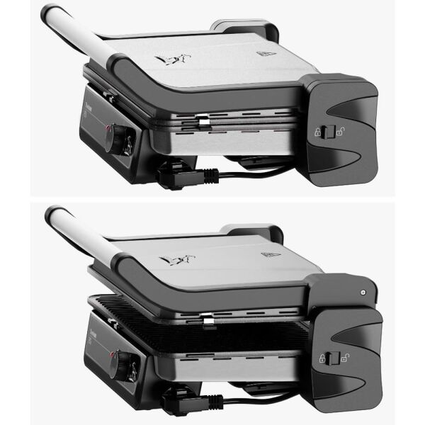 Gazzella TST 1000 I Tostum 2000W Tost ve Izgara Makinesi - İnox