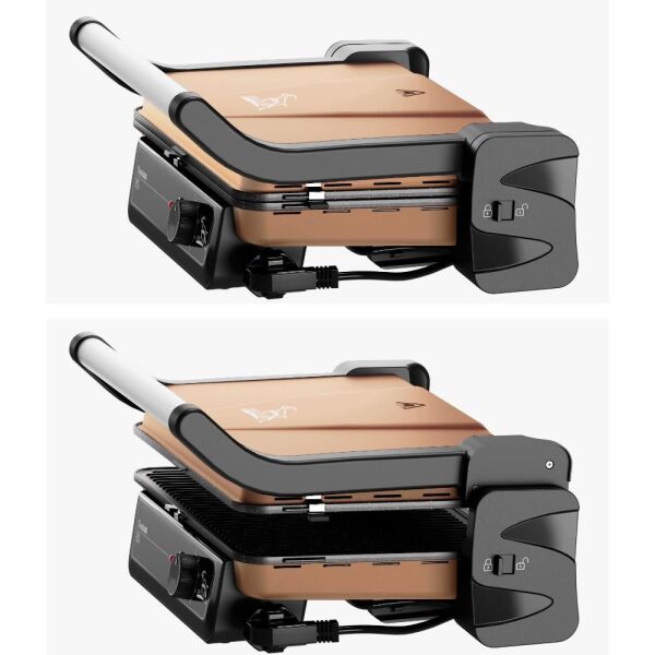 Gazzella TST 1000 R Tostum 2000W Tost ve Izgara Makinesi - Rose