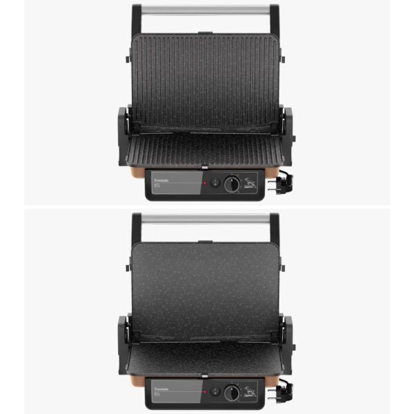 Gazzella TST 1000 R Tostum 2000W Tost ve Izgara Makinesi - Rose