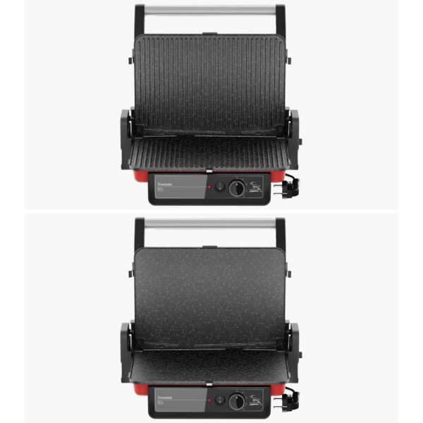 Gazzella TST 1000 K Tostum 2000W Tost ve Izgara Makinesi - Kırmızı