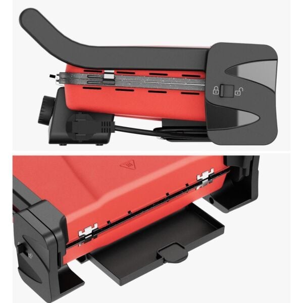 Gazzella TST 1000 K Tostum 2000W Tost ve Izgara Makinesi - Kırmızı