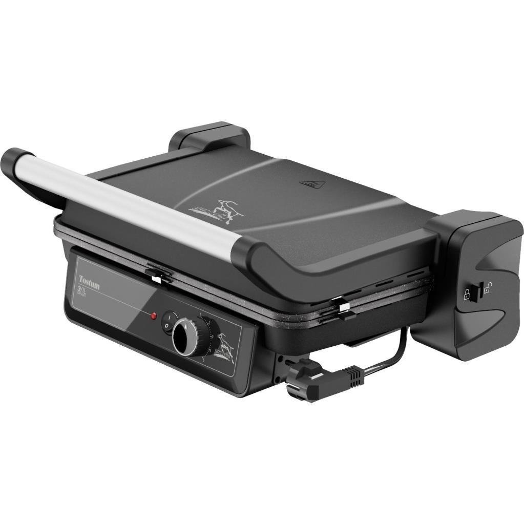 Gazzella TST 1000 S Tostum 2000W Tost ve Izgara Makinesi - Siyah