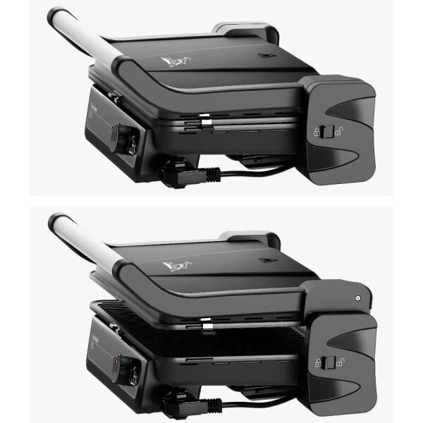 Gazzella TST 1000 S Tostum 2000W Tost ve Izgara Makinesi - Siyah