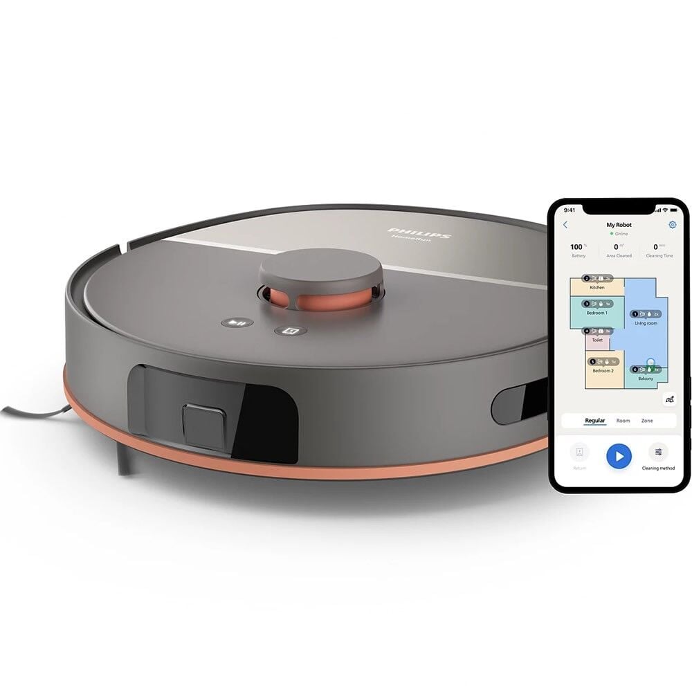 Philips XU5000/10 HomeRun 5000 Serisi Islak & Kuru Robot Süpürge - Siyah