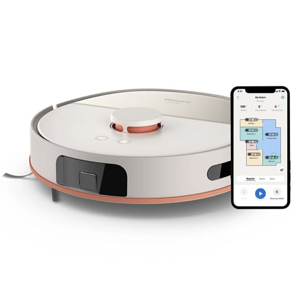 Philips XU5000/20 HomeRun 5000 Serisi Islak & Kuru Robot Süpürge - Beyaz