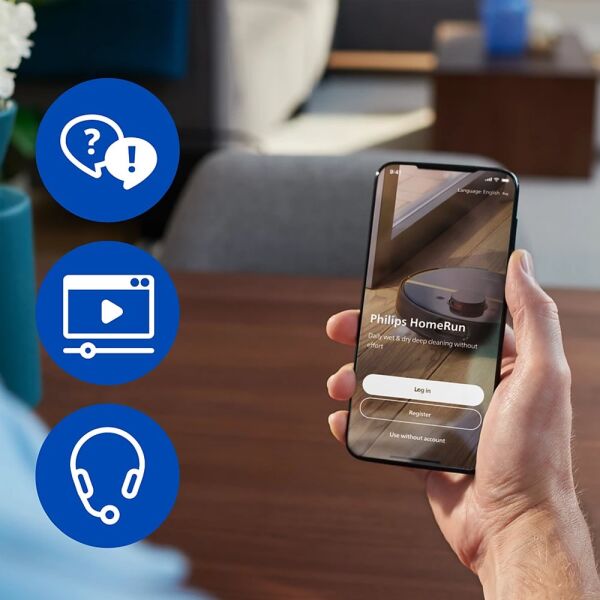 Philips XU5000/20 HomeRun 5000 Serisi Islak & Kuru Robot Süpürge - Beyaz