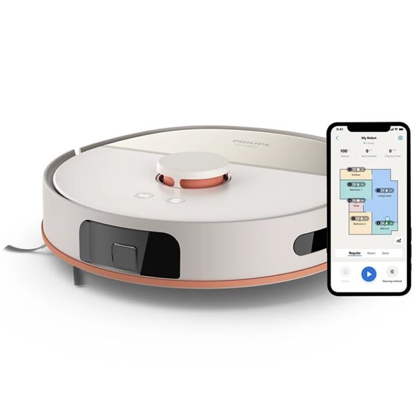 Philips XU5000/20 HomeRun 5000 Serisi Islak & Kuru Robot Süpürge - Beyaz