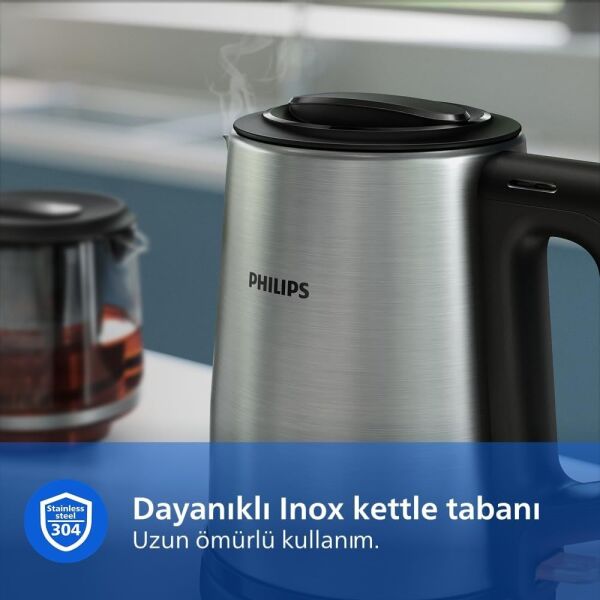 Philips HD7350/00 5000 Serisi 1900 W Cam Demlikli Çay Makinesi - İnox