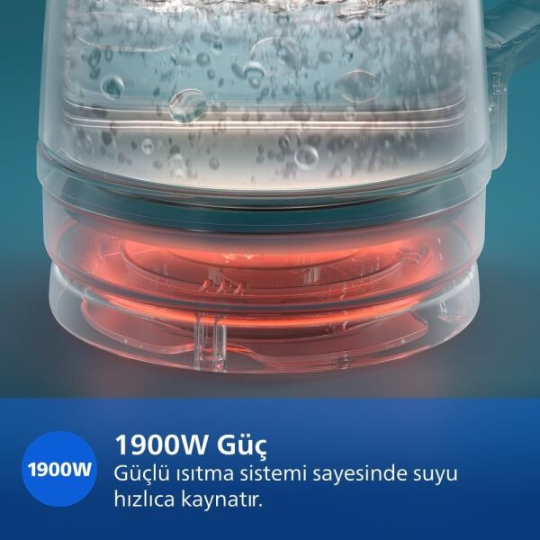Philips HD7360/00 5000 Serisi 1900 W Çok Amaçlı Cam Çay Makinesi - Siyah