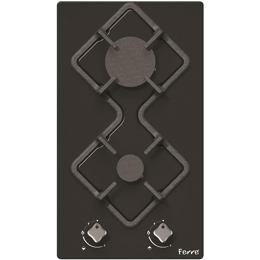 Ferre KA001 Karad Serisi 2'li Siyah Ankastre Cam Ocak