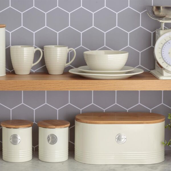 Typhoon 1400977 Living Serisi 7.5 Litre Ekmek Saklama Kabı - Krem