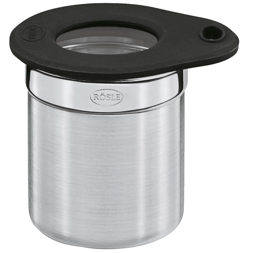 Rösle 16551 Silikon Kapaklı Çelik Saklama Kabı (Ø 5 cm / 0,1 Litre)