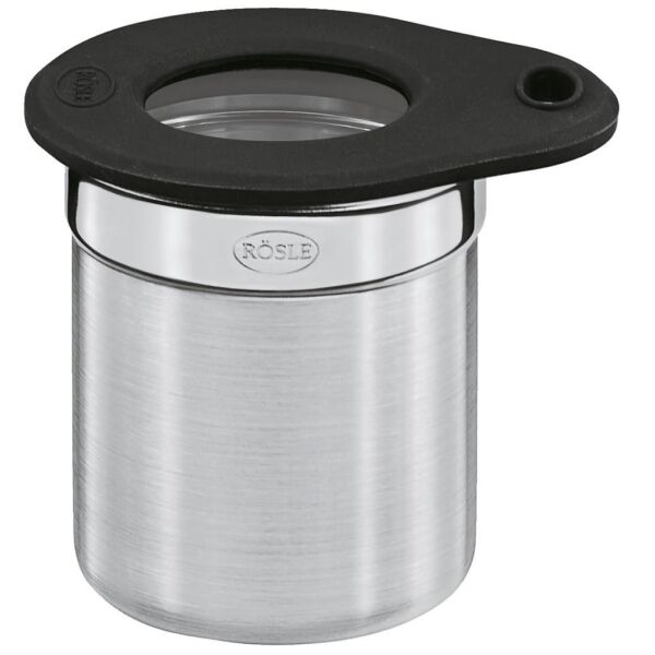 Rösle 16551 Silikon Kapaklı Çelik Saklama Kabı (Ø 5 cm / 0,1 Litre)