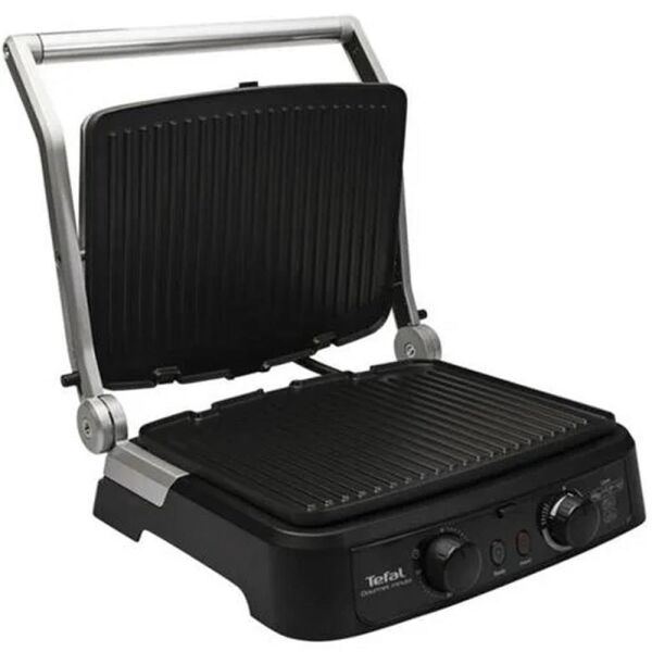 Tefal Gourmet Minute Zaman Ayarlı 2000W Tost ve Izgara Makinesi - İnox