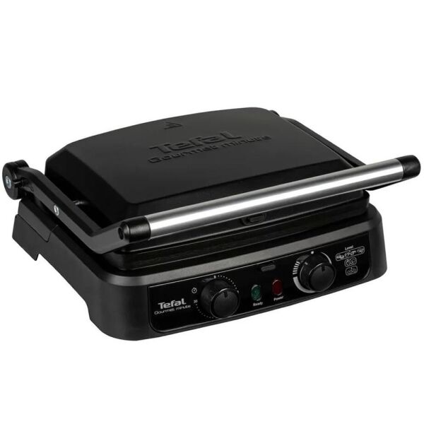Tefal Gourmet Minute Zaman Ayarlı 2000W Tost ve Izgara Makinesi - Siyah