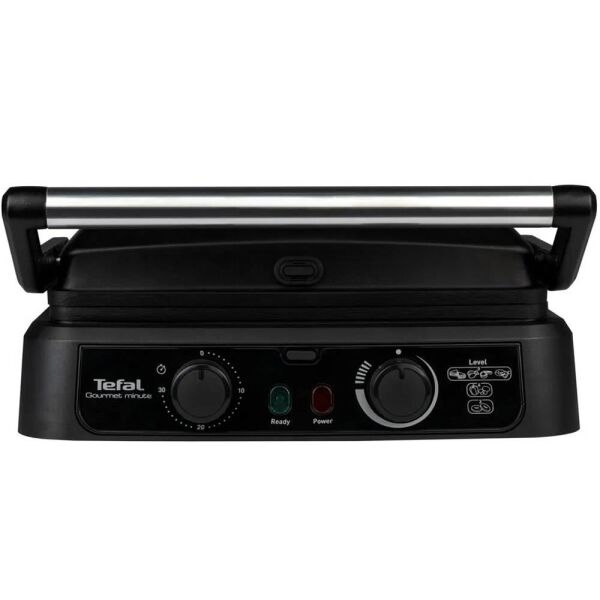 Tefal Gourmet Minute Zaman Ayarlı 2000W Tost ve Izgara Makinesi - Siyah