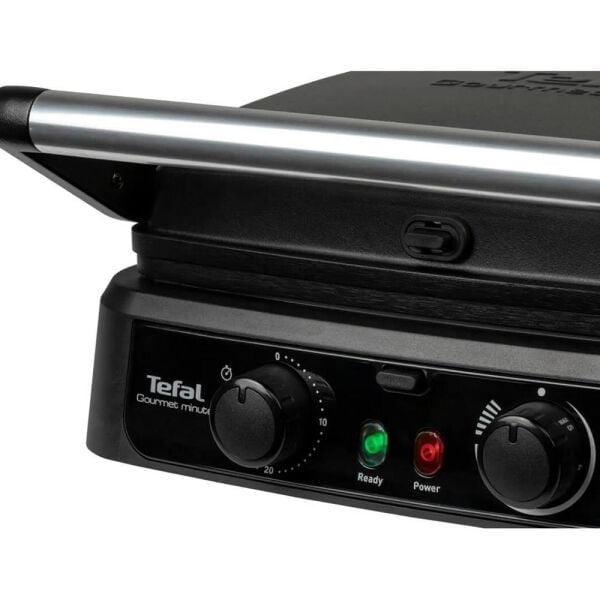 Tefal Gourmet Minute Zaman Ayarlı 2000W Tost ve Izgara Makinesi - Siyah