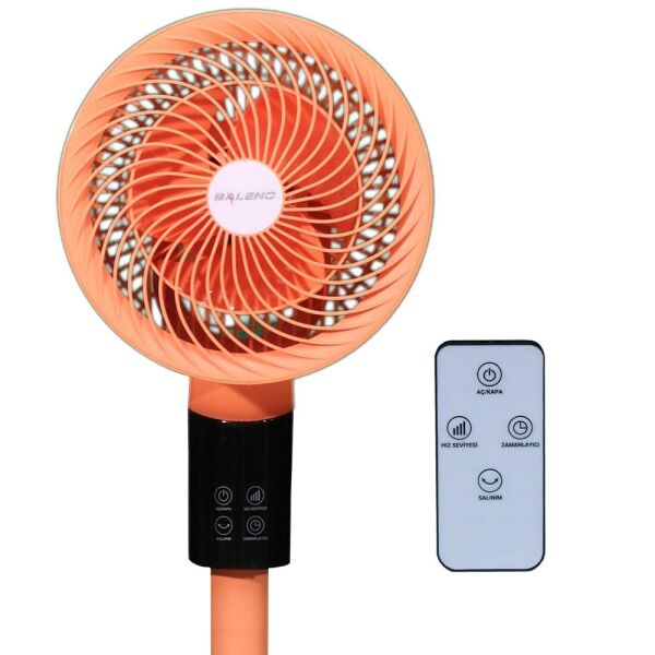 Baleno SF 8 BAAC 3D Salınım 20 Cm. Uzaktan Kumandalı Vantilatör - Apricot Crush