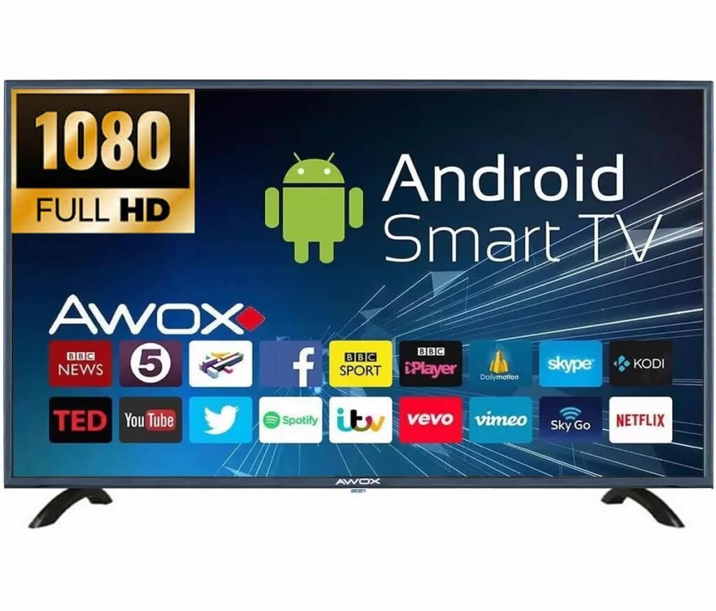 Awox A 204300S 43'' 109 Ekran Full HD Dahili Uydu, Smart, Wifi, Android Led TV