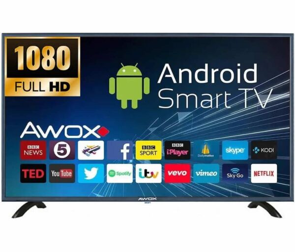 Awox A 204300S 43'' 109 Ekran Full HD Dahili Uydu, Smart, Wifi, Android Led TV