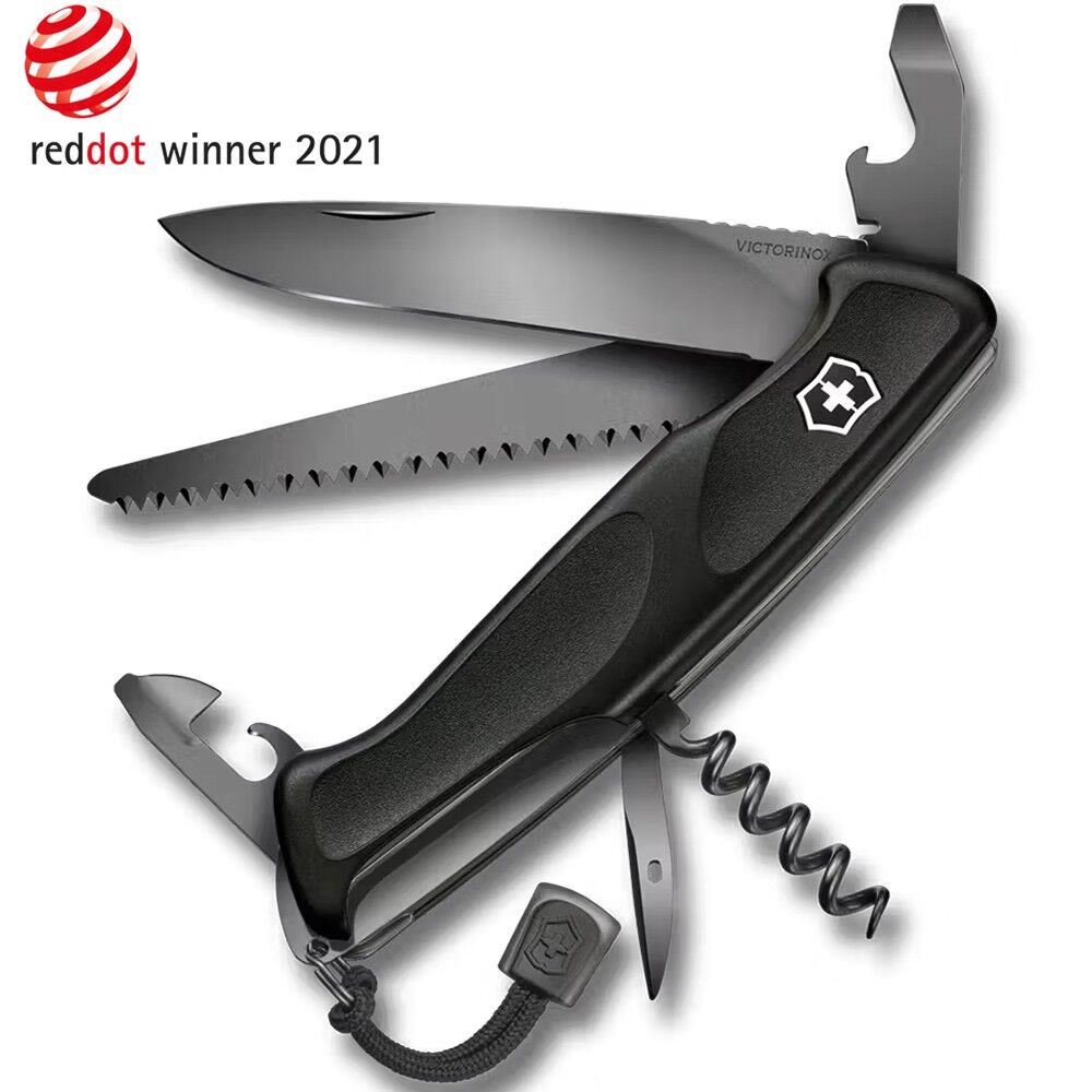 Victorinox 0.9563.C31P Ranger Grip 55 Onyx Çakı - Siyah