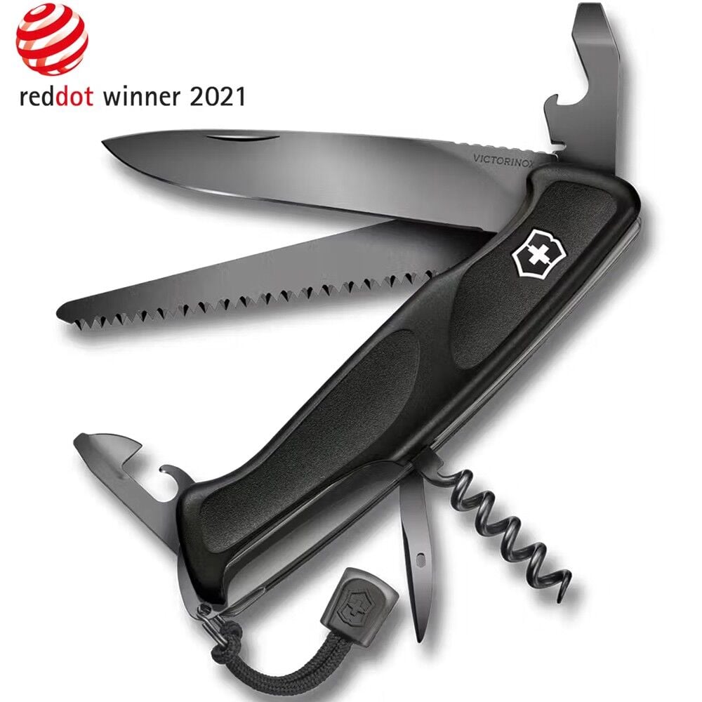 Victorinox 0.9563.C31P Ranger Grip 55 Onyx Çakı - Siyah